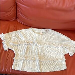 Cream Fringe Knit Top from Forever 21 Contemporary.